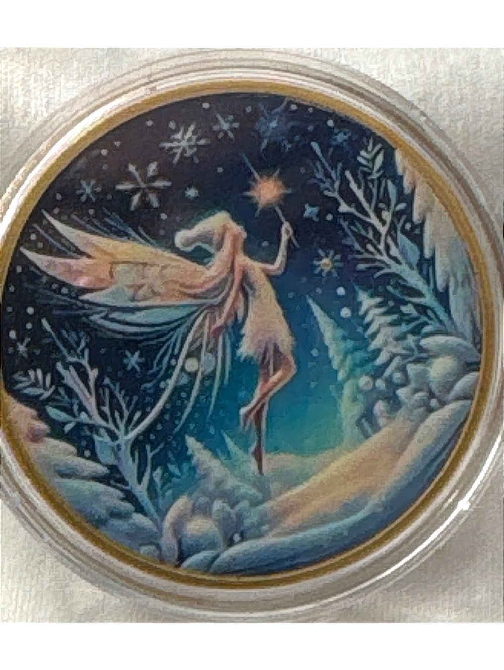 Collector's Fantasy Fairy and Tooth Design Gold Coin in Protective Case